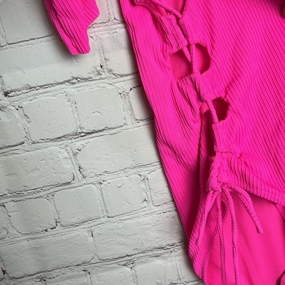 Coastal Waves Swimwear Paradise Lace Up Swimsuit - Picture 7 of 13